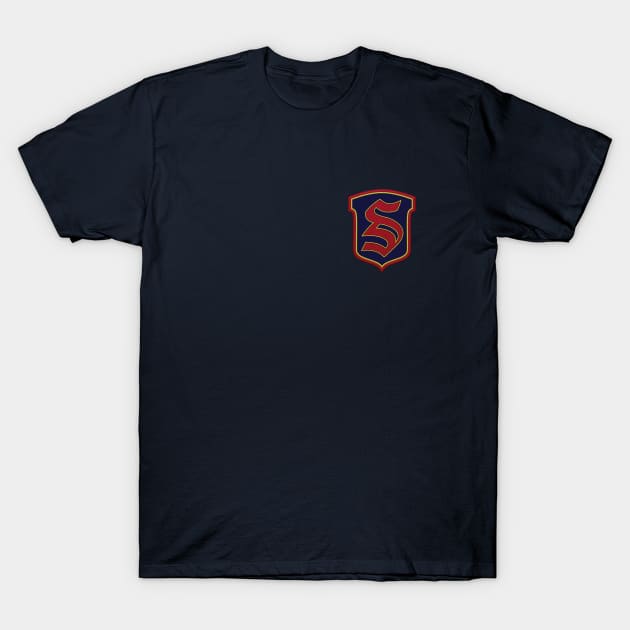 Legacies - Salvatore Boarding School Crest T-Shirt by BadCatDesigns